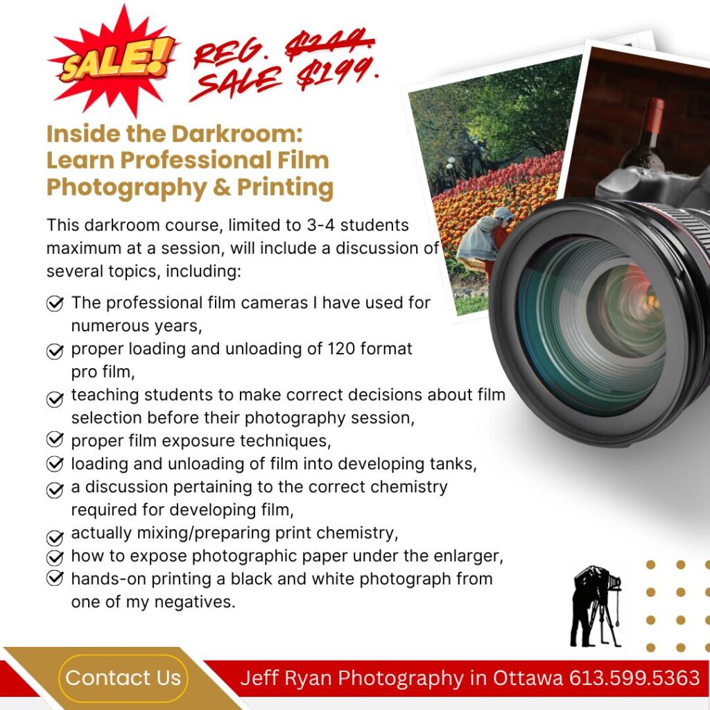 Darkroom course in Ottawa
